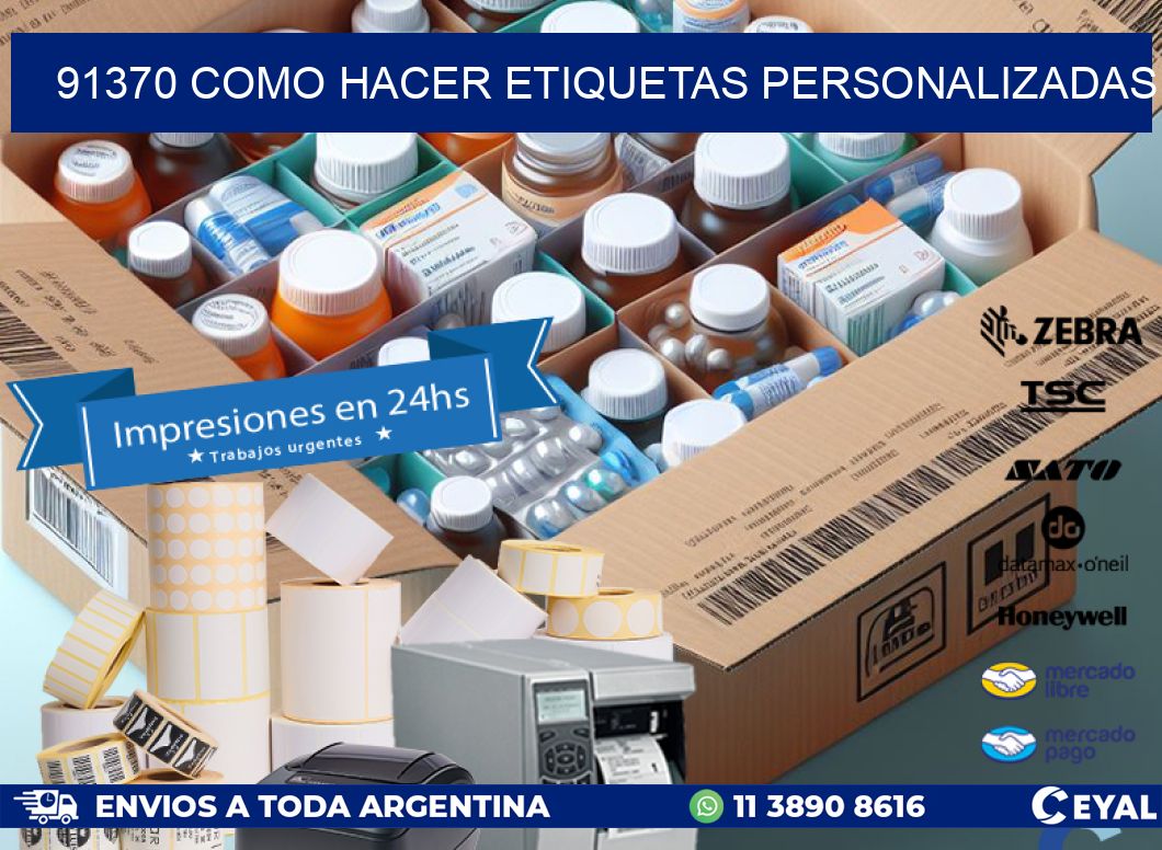 91370 como hacer etiquetas personalizadas