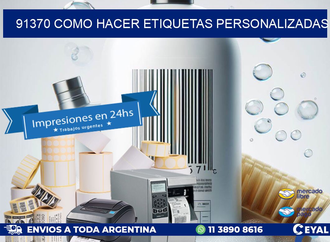 91370 como hacer etiquetas personalizadas