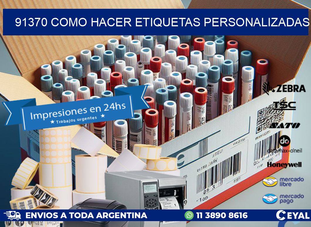 91370 como hacer etiquetas personalizadas