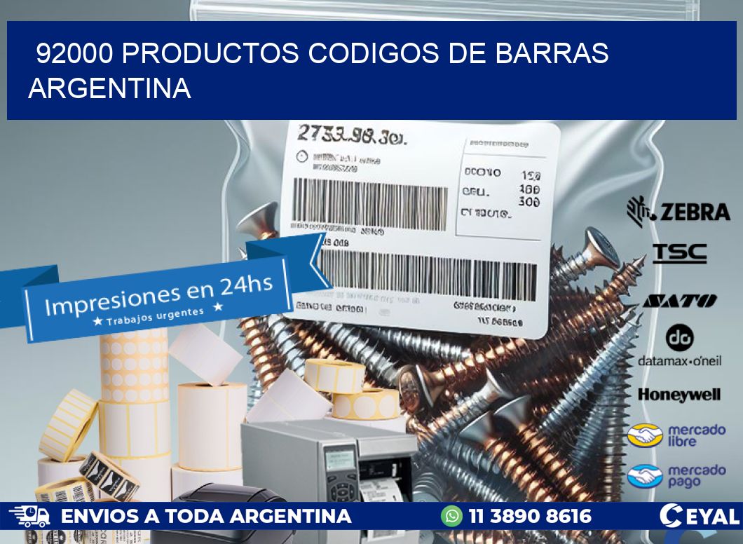 92000 productos codigos de barras argentina