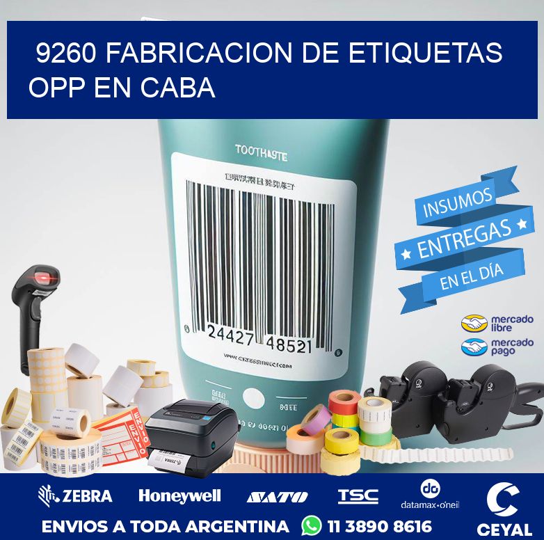 9260 FABRICACION DE ETIQUETAS OPP EN CABA