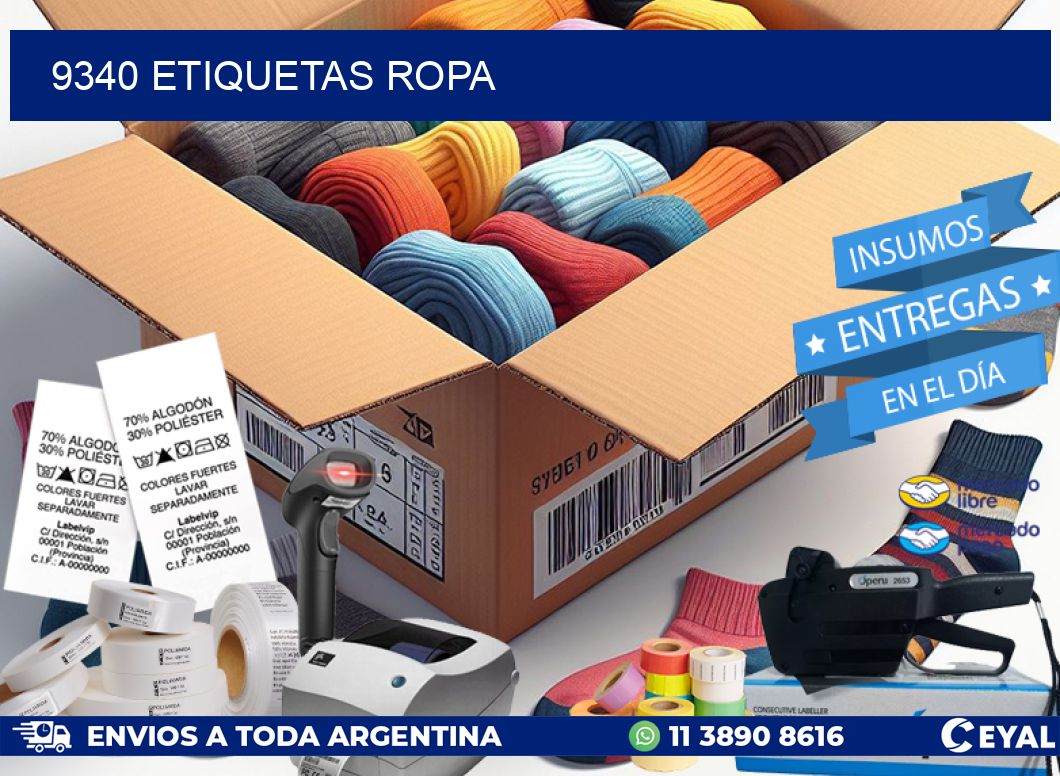 9340 ETIQUETAS ROPA