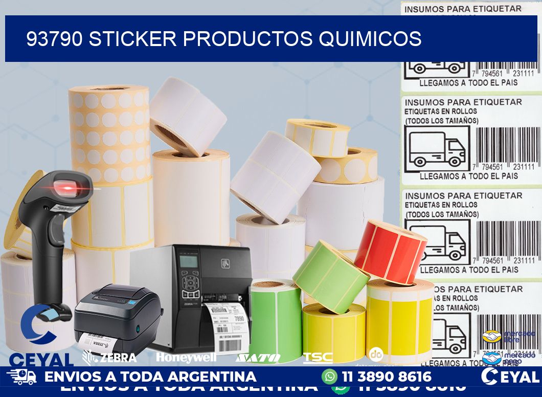 93790 STICKER PRODUCTOS QUIMICOS