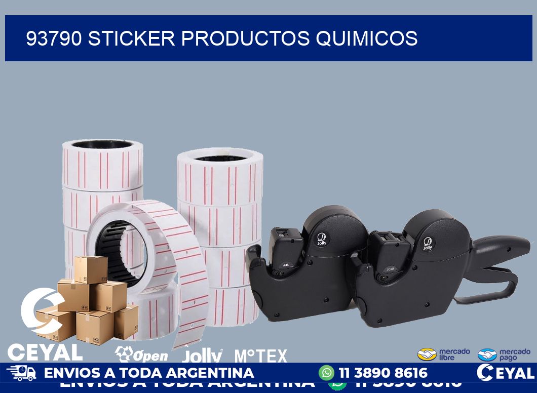 93790 STICKER PRODUCTOS QUIMICOS