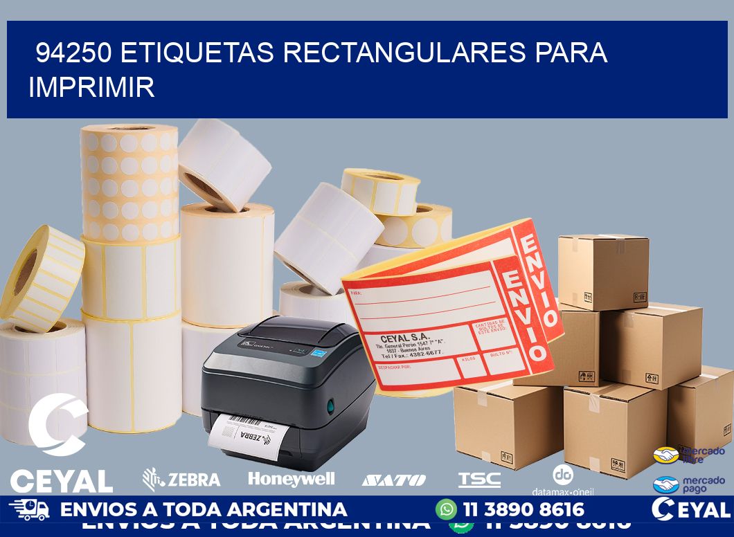 94250 etiquetas rectangulares para imprimir