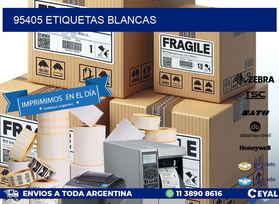 95405 ETIQUETAS BLANCAS
