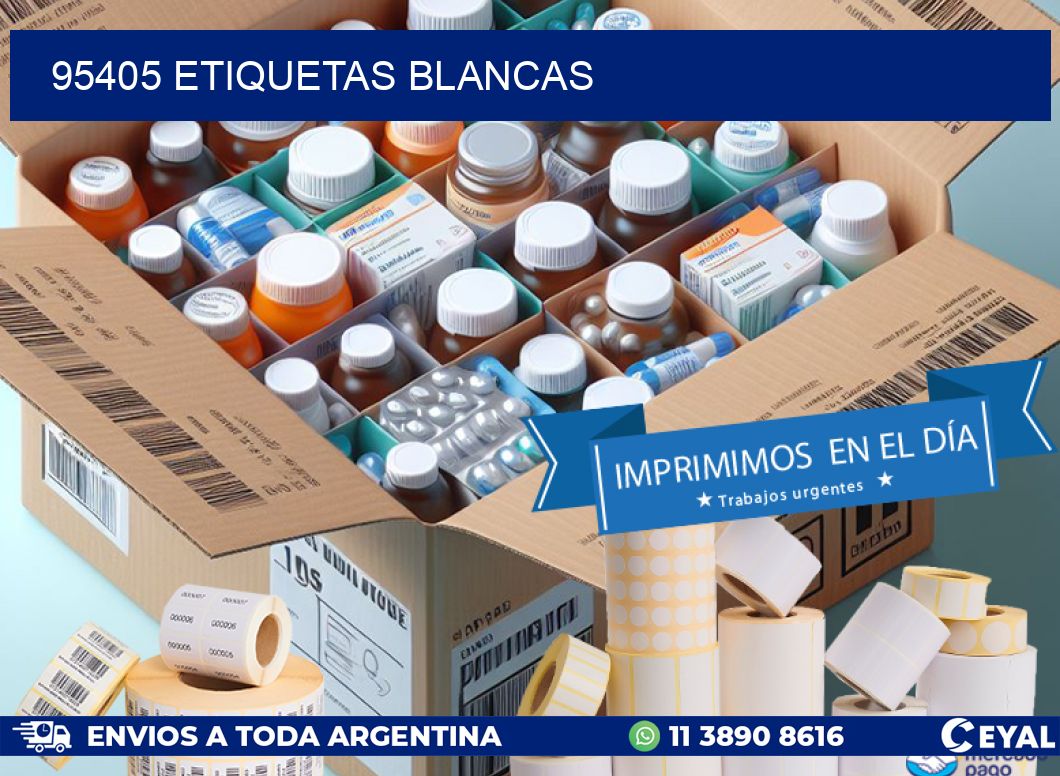 95405 ETIQUETAS BLANCAS