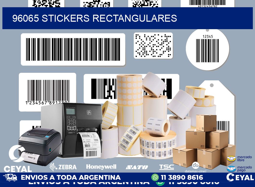 96065 Stickers rectangulares