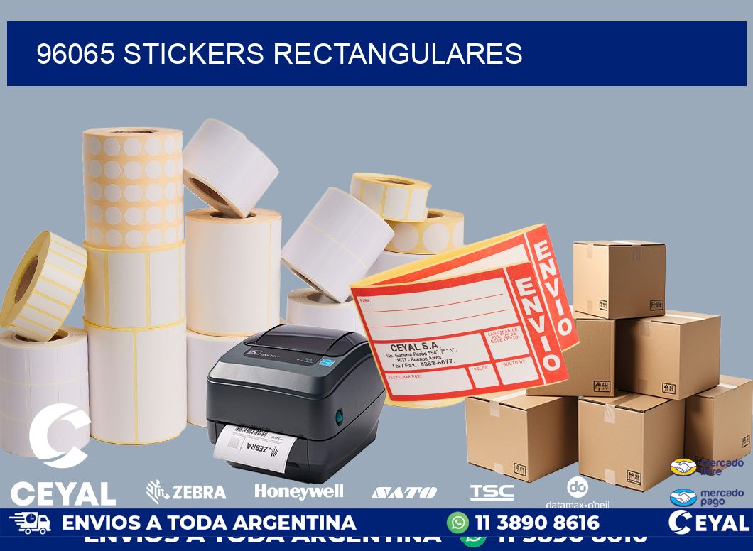 96065 Stickers rectangulares