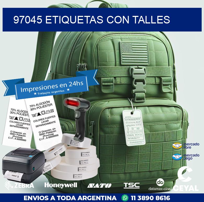 97045 ETIQUETAS CON TALLES