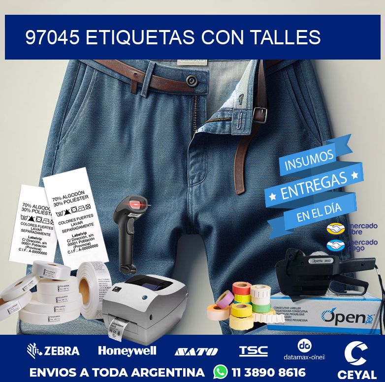 97045 ETIQUETAS CON TALLES