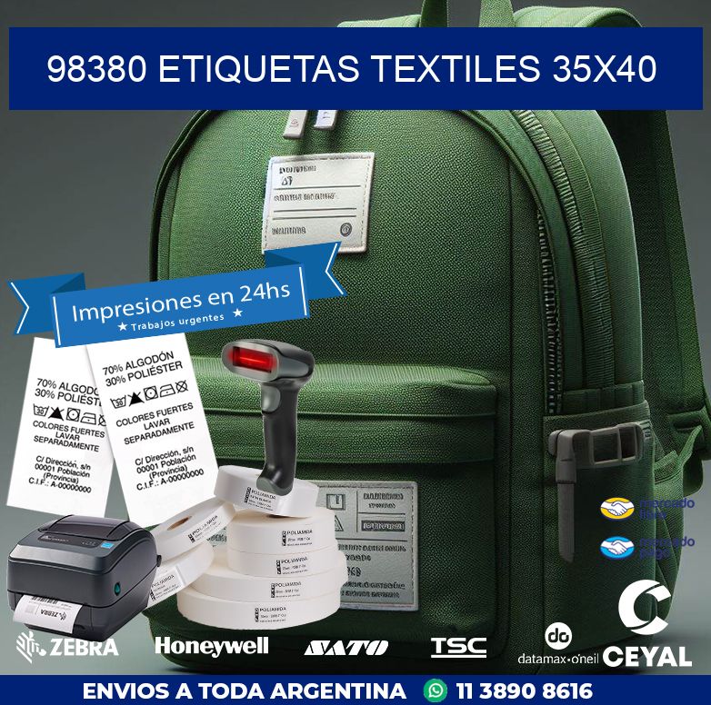 98380 ETIQUETAS TEXTILES 35X40