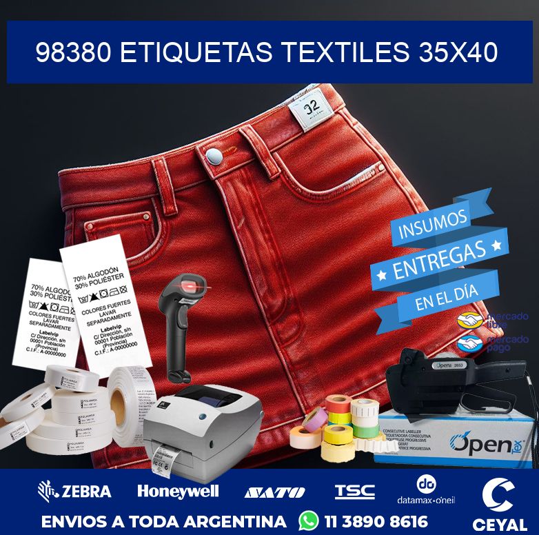 98380 ETIQUETAS TEXTILES 35X40