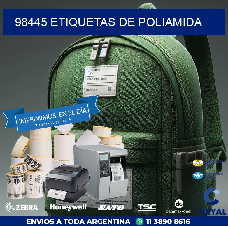 98445 ETIQUETAS DE POLIAMIDA