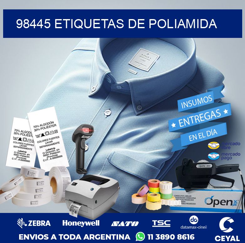 98445 ETIQUETAS DE POLIAMIDA