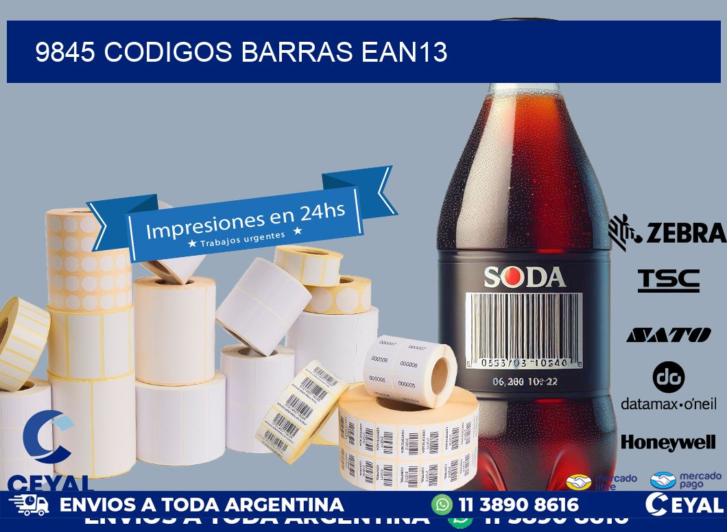 9845 CODIGOS BARRAS EAN13