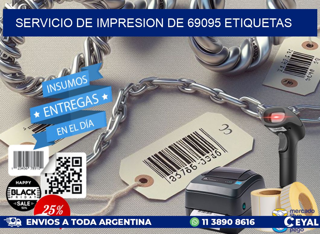 SERVICIO DE IMPRESION DE 69095 ETIQUETAS