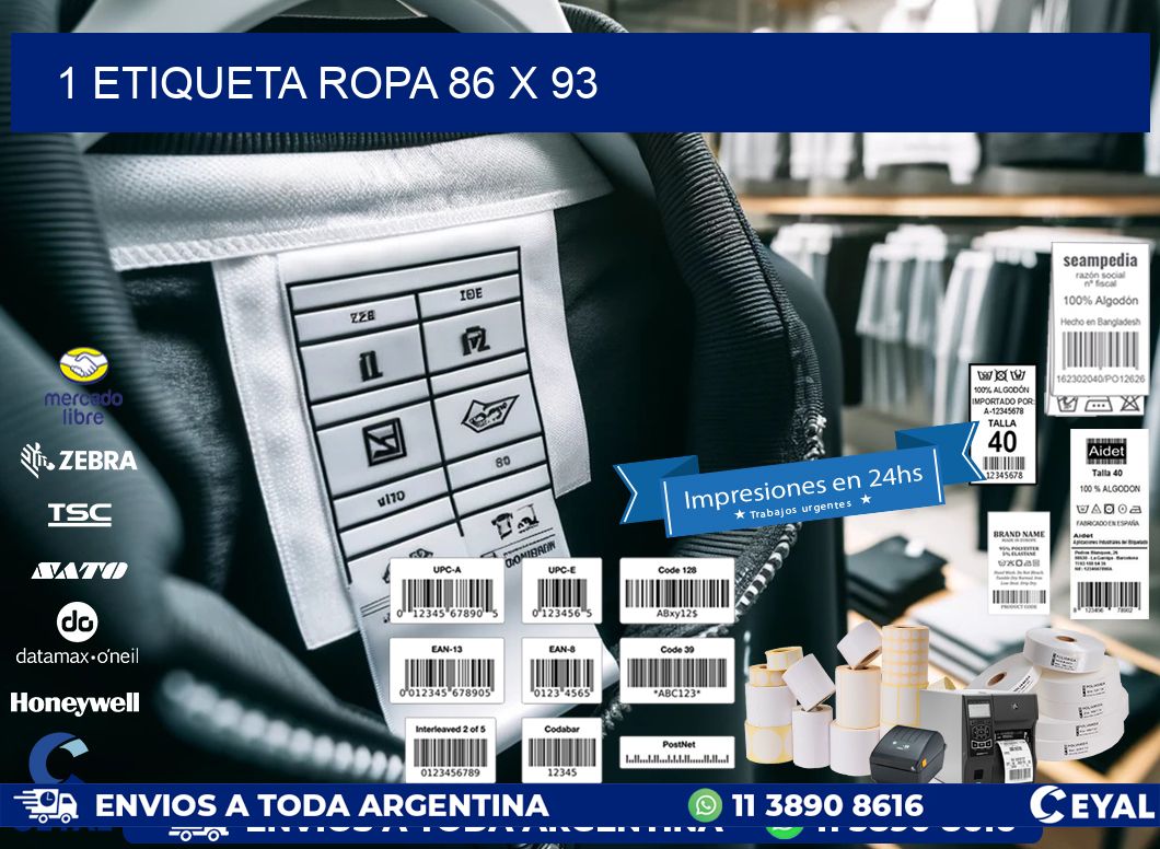 1 ETIQUETA ROPA 86 x 93