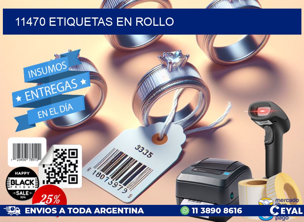 11470 ETIQUETAS EN ROLLO