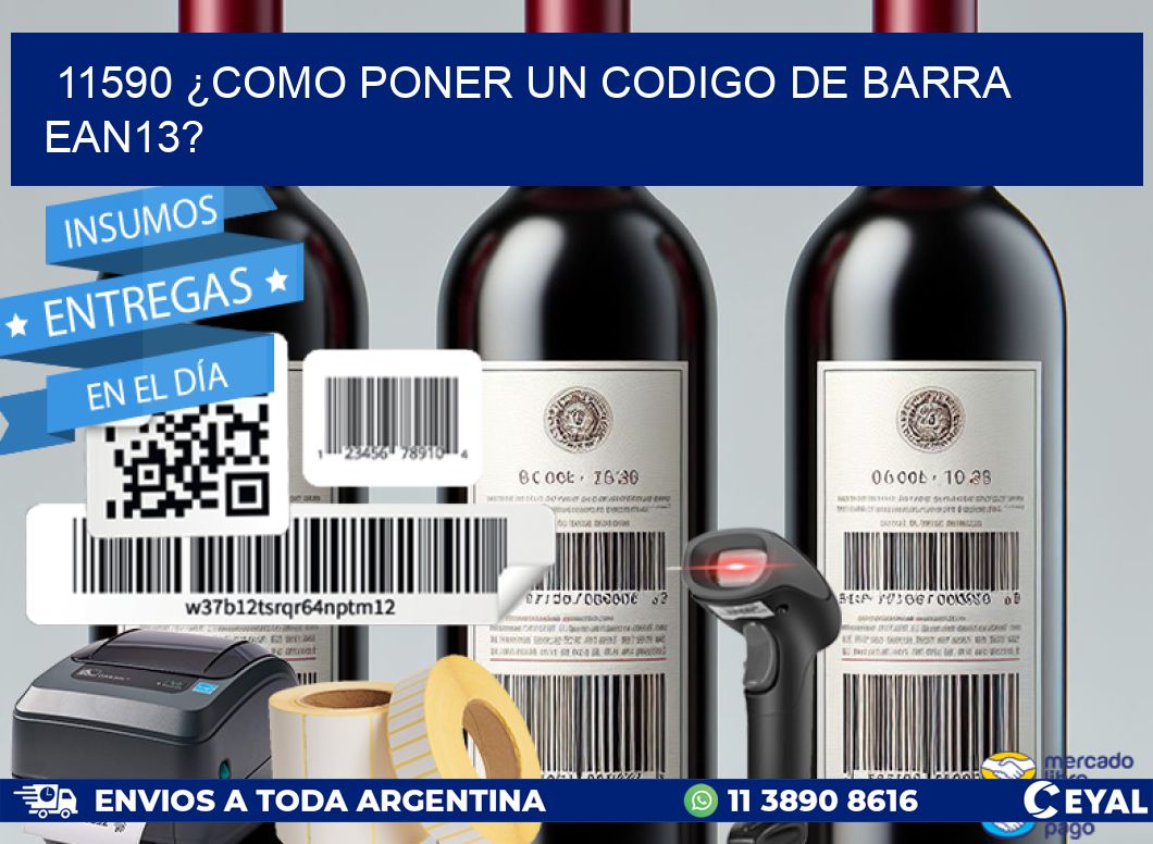 11590 ¿COMO PONER UN CODIGO DE BARRA EAN13?