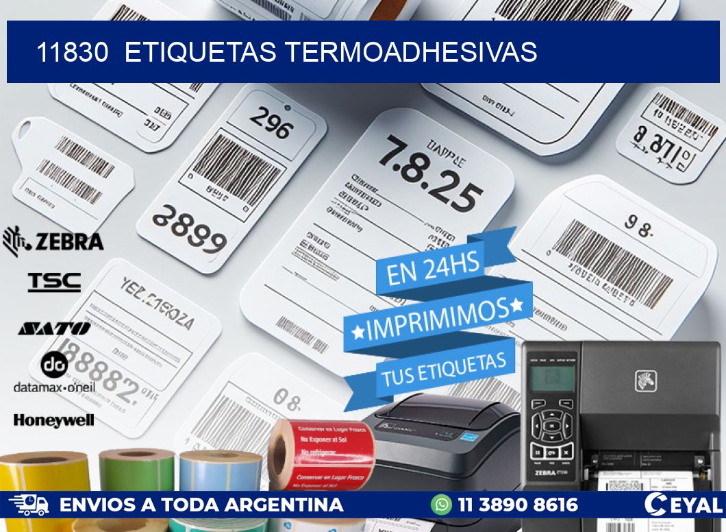 11830 ETIQUETAS TERMOADHESIVAS
