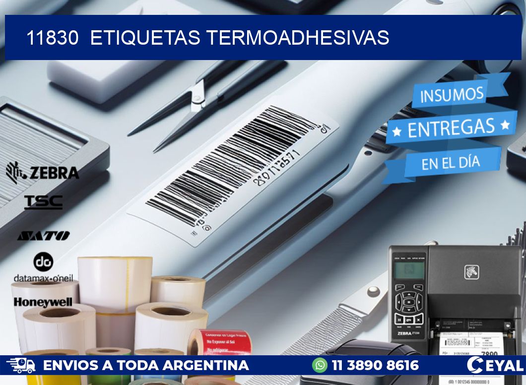 11830 ETIQUETAS TERMOADHESIVAS