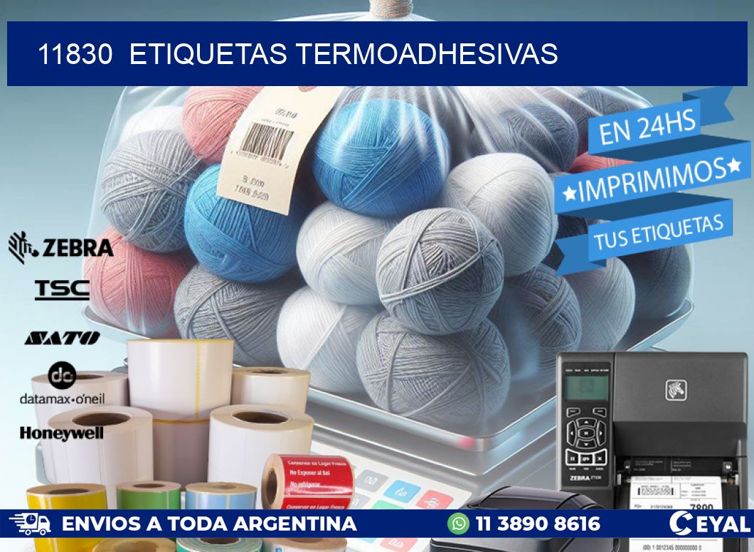 11830 ETIQUETAS TERMOADHESIVAS