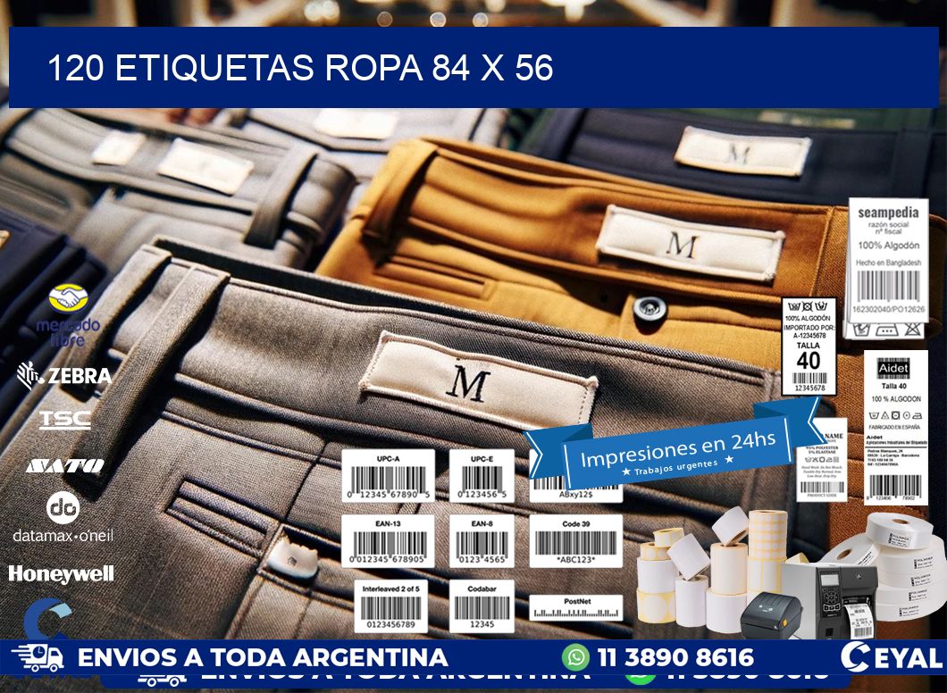 120 ETIQUETAS ROPA 84 x 56