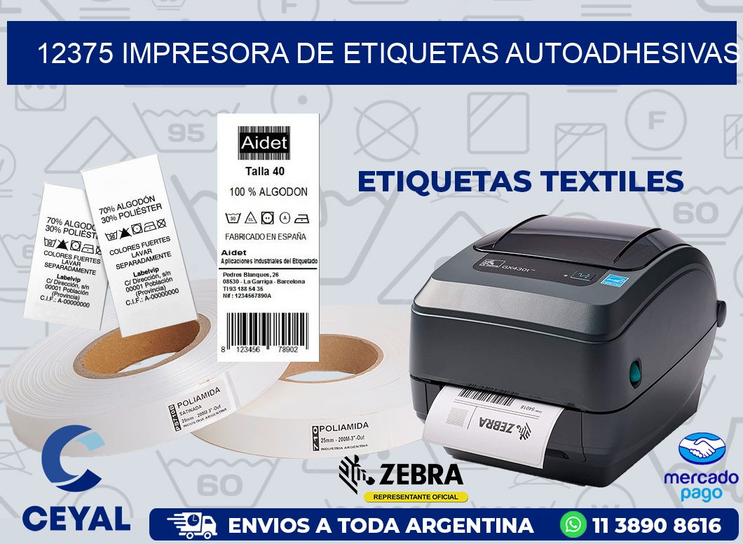 12375 IMPRESORA DE ETIQUETAS AUTOADHESIVAS