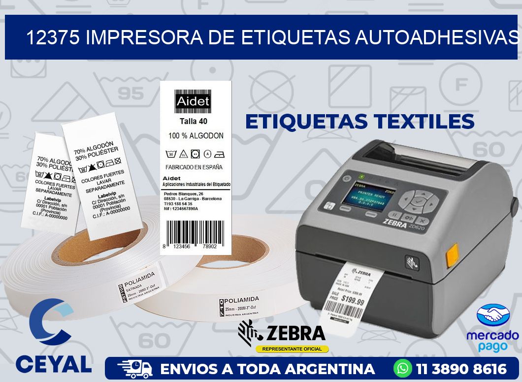 12375 IMPRESORA DE ETIQUETAS AUTOADHESIVAS