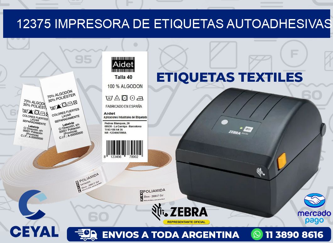 12375 IMPRESORA DE ETIQUETAS AUTOADHESIVAS