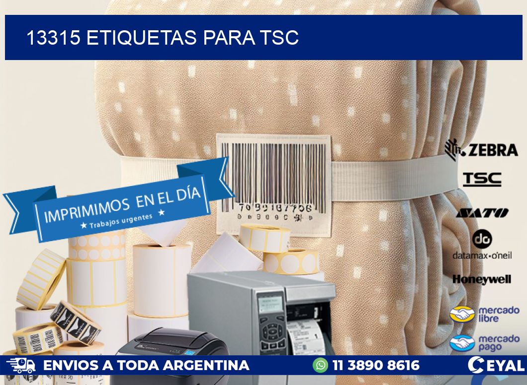 13315 ETIQUETAS PARA TSC