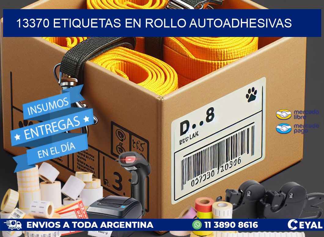 13370 ETIQUETAS EN ROLLO AUTOADHESIVAS
