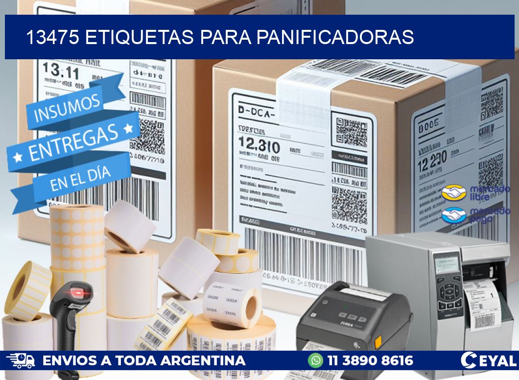 13475 ETIQUETAS PARA PANIFICADORAS