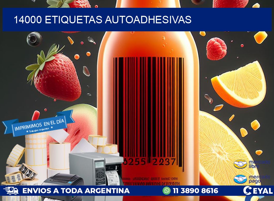 14000 ETIQUETAS AUTOADHESIVAS