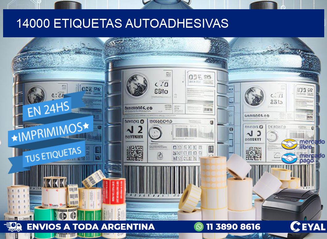 14000 ETIQUETAS AUTOADHESIVAS