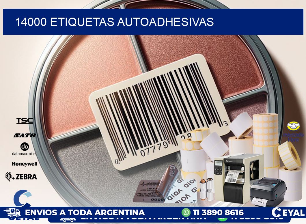 14000 ETIQUETAS AUTOADHESIVAS