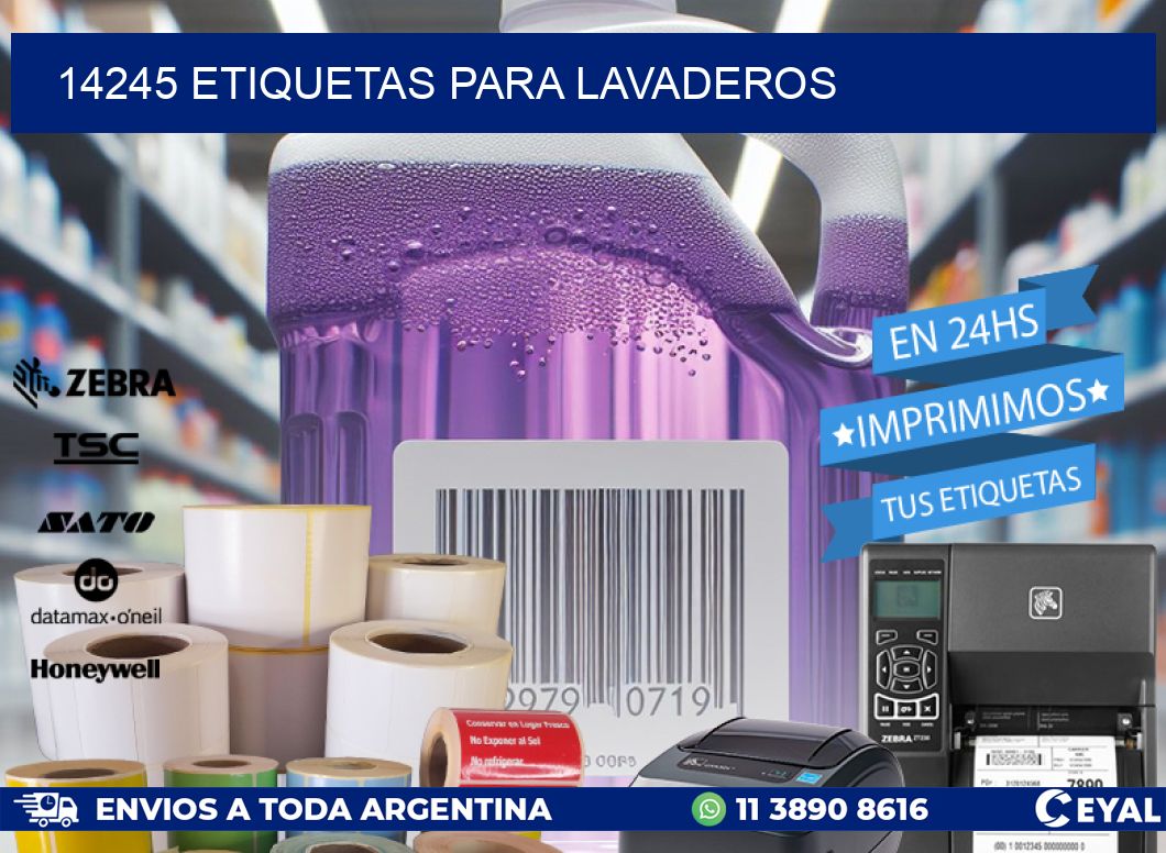 14245 ETIQUETAS PARA LAVADEROS