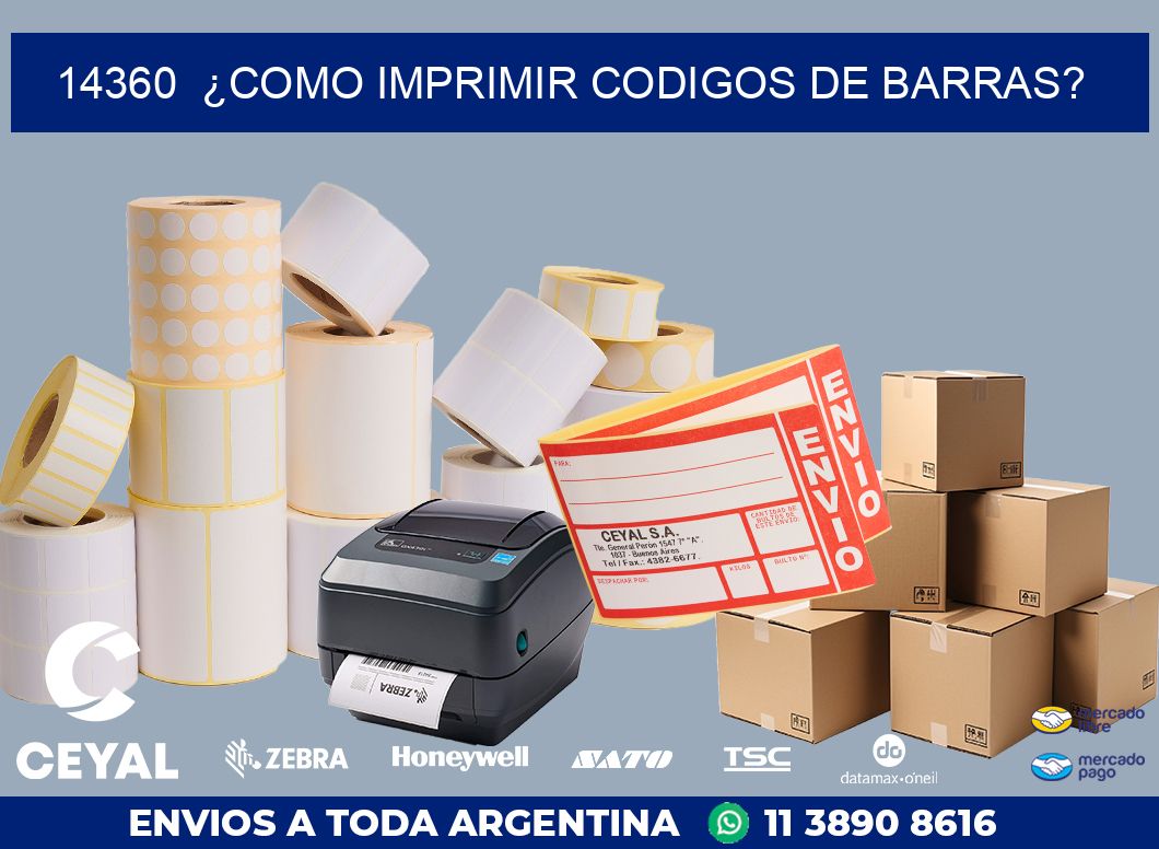14360 ¿COMO IMPRIMIR CODIGOS DE BARRAS?