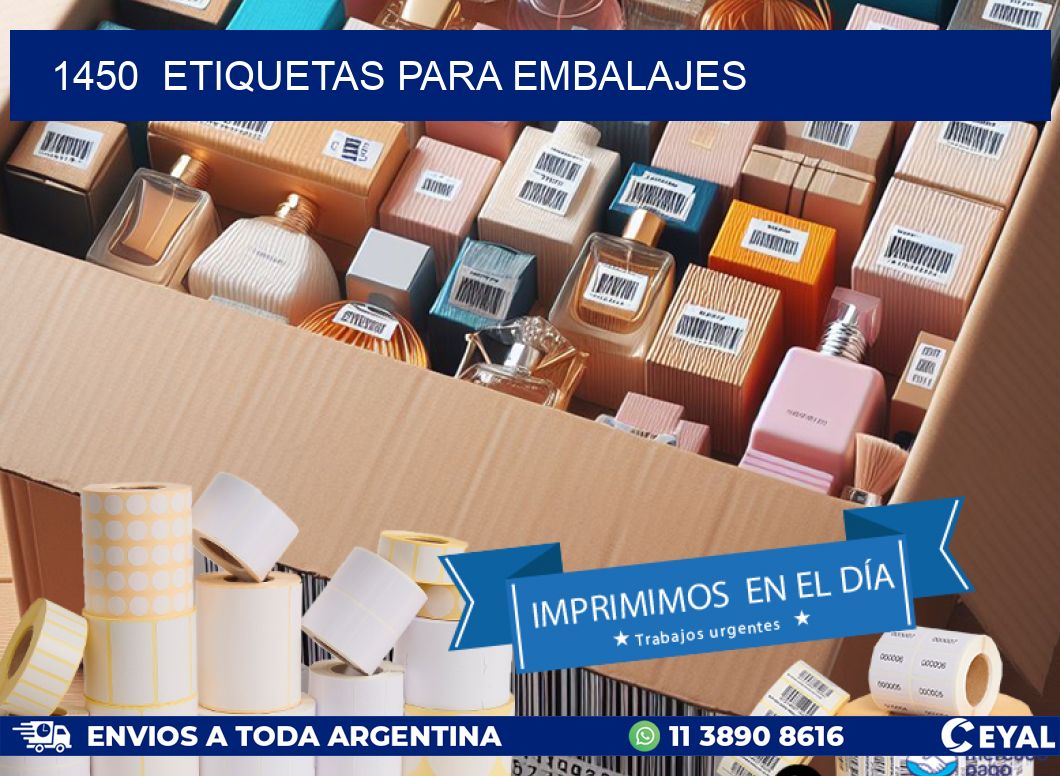 1450 ETIQUETAS PARA EMBALAJES