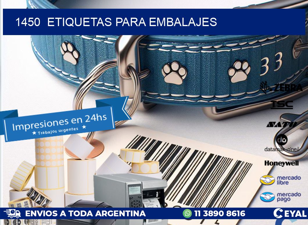 1450 ETIQUETAS PARA EMBALAJES