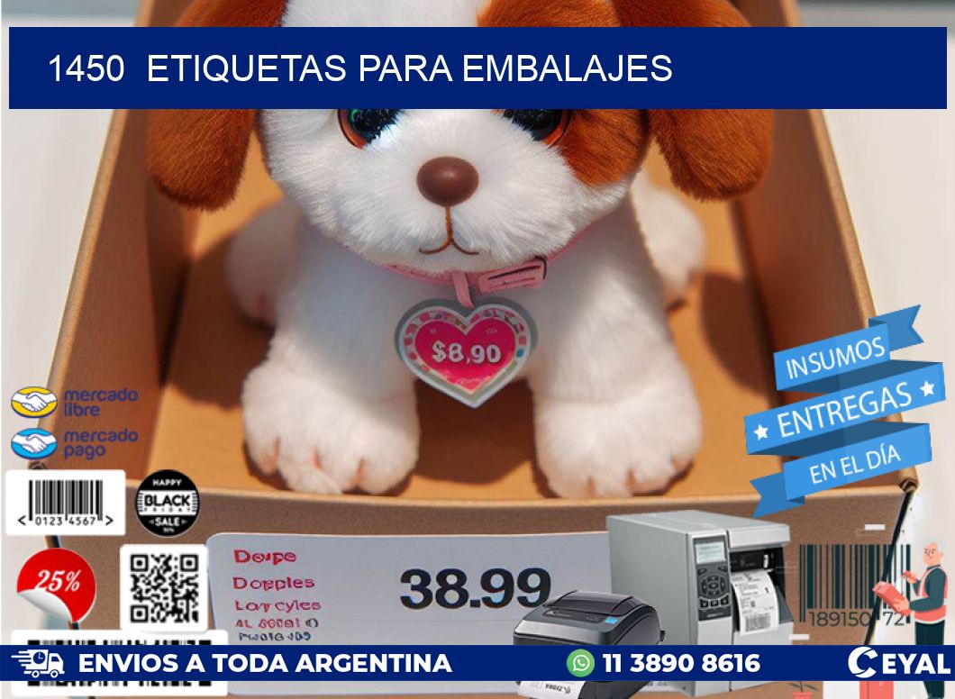 1450 ETIQUETAS PARA EMBALAJES