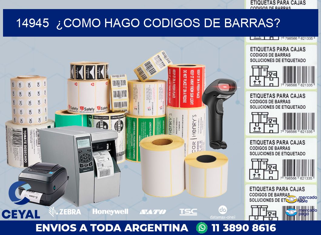 14945  ¿COMO HAGO CODIGOS DE BARRAS?
