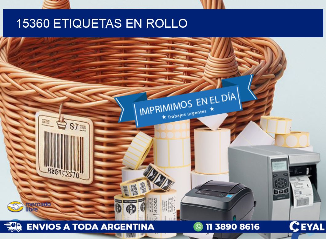 15360 ETIQUETAS EN ROLLO