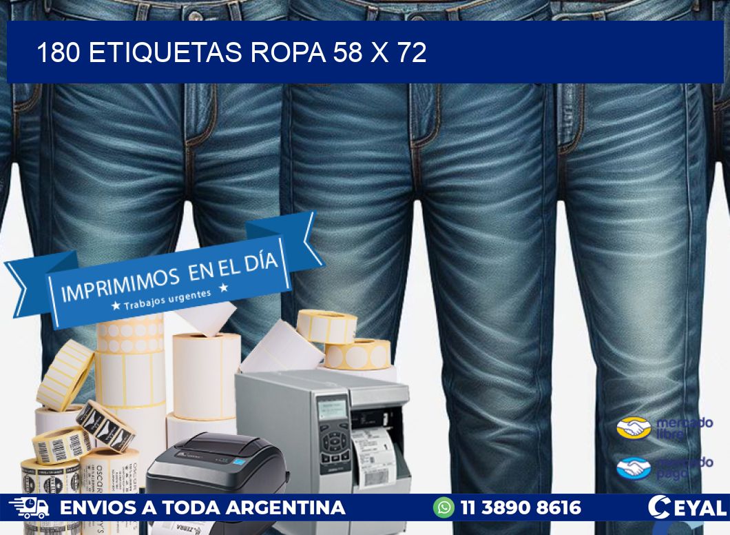 180 ETIQUETAS ROPA 58 x 72