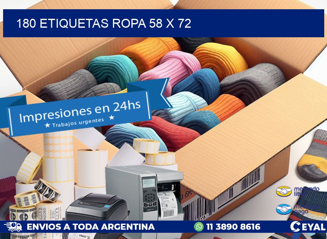 180 ETIQUETAS ROPA 58 x 72