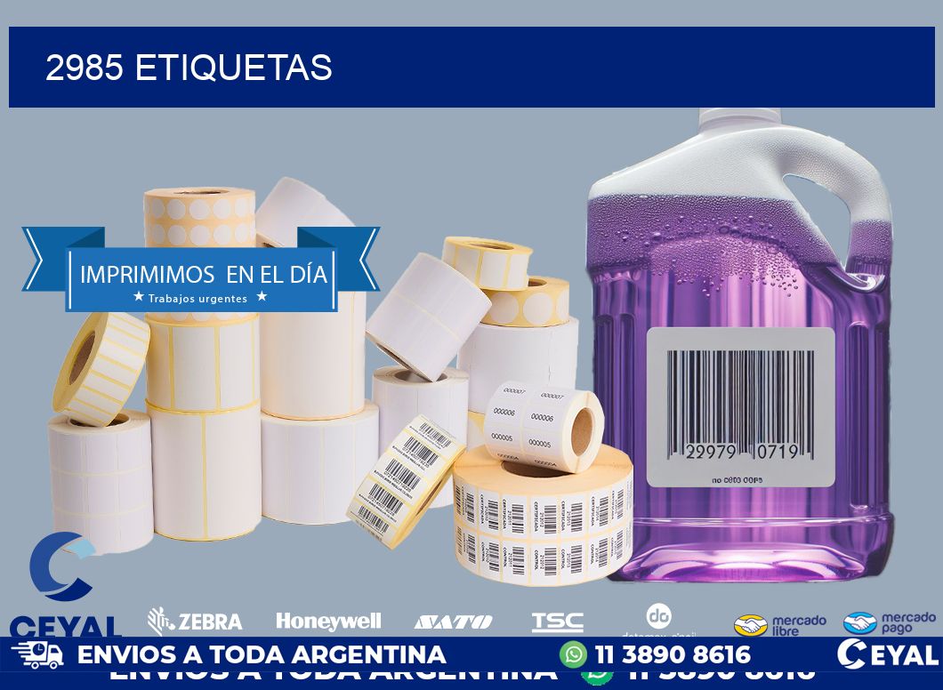 2985 ETIQUETAS