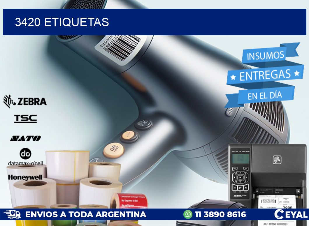 3420 ETIQUETAS