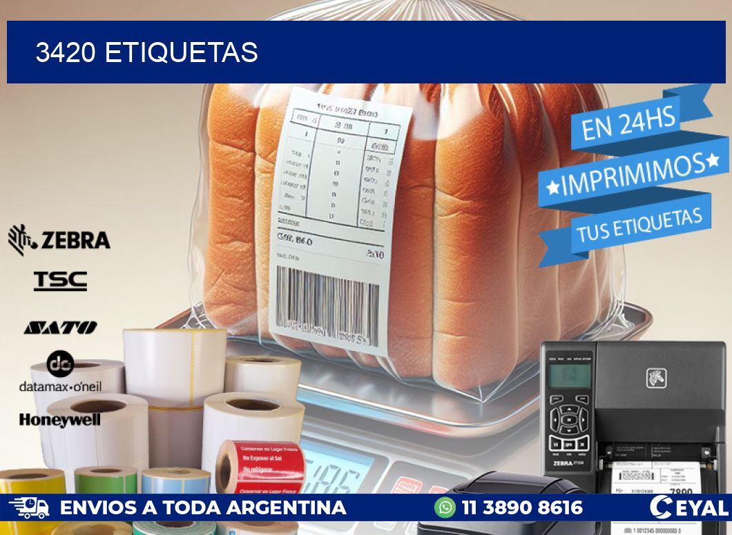 3420 ETIQUETAS