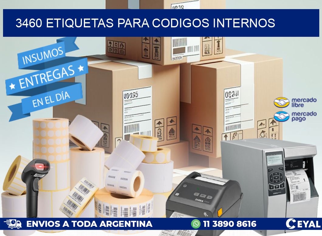 3460 ETIQUETAS PARA CODIGOS INTERNOS